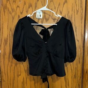 Never Been Worn - Abercrombie and Fitch Women’s Elegant BlackTop w/ Open Back